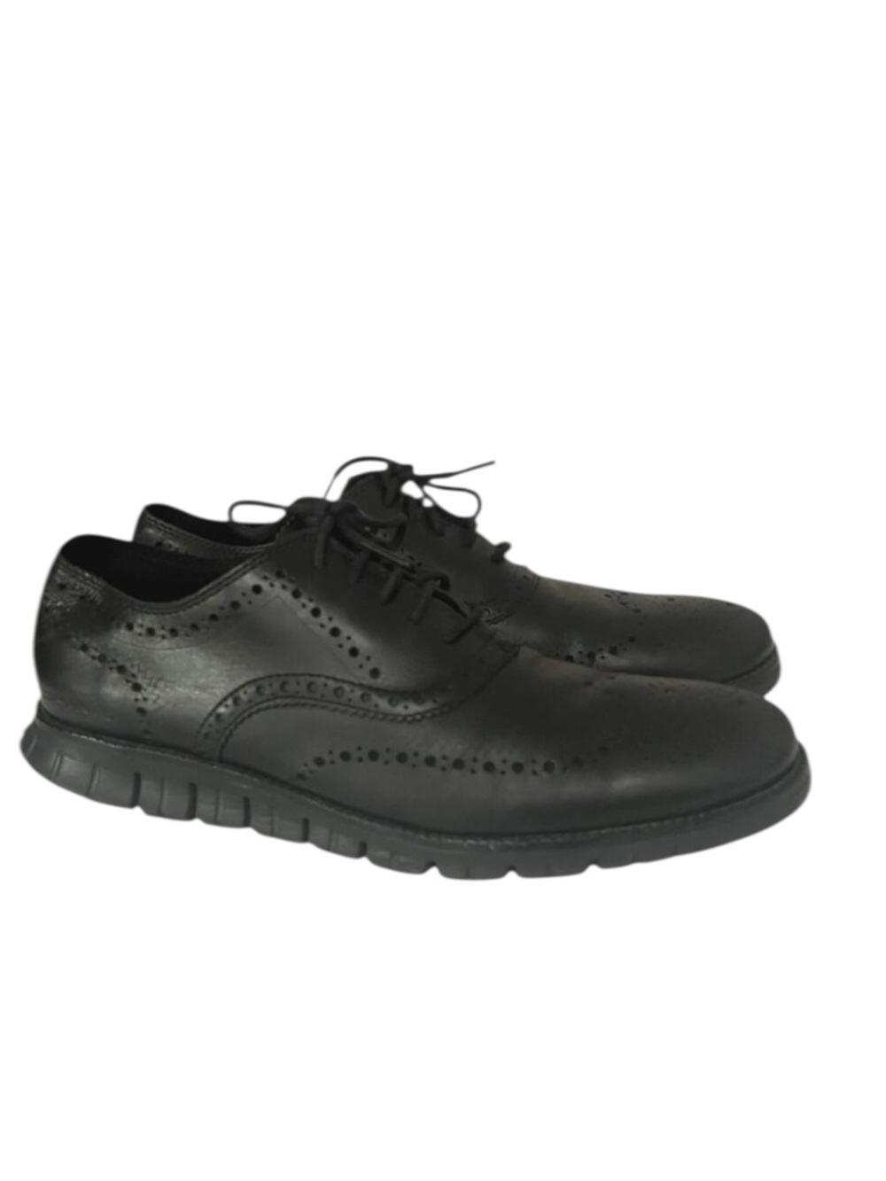 COLE HAAN Zerogrand Wingtip Oxford Black Shoes Men size 11.5M